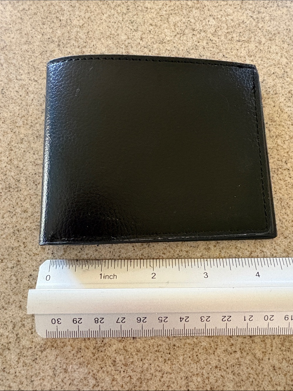 Brown leather bifold wallet for men